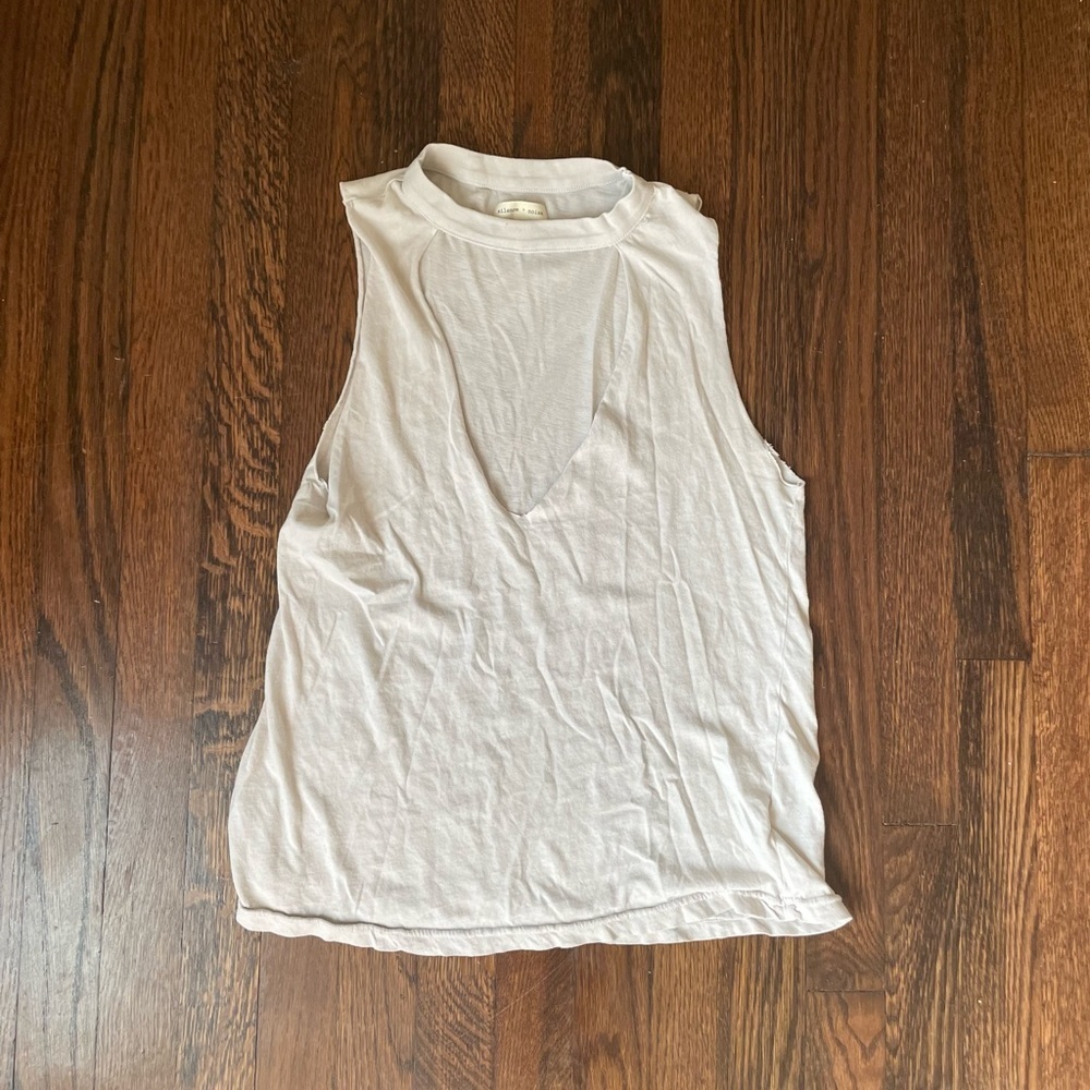 Silence + Noise beige tank